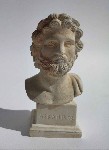 Гръцка статуетка (бюст) Асклепий, 15 cm, цветна (AG-02)