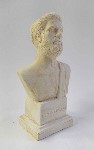 Гръцка статуетка (бюст) Хипократ, 15 cm, цветна (AG-01)